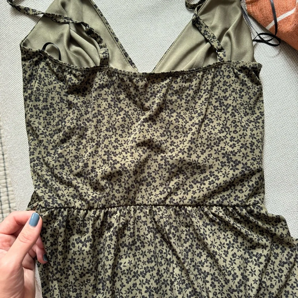 Kaileigh Green Knit Cropped Jumpsuit